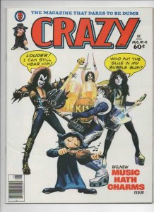 CRAZY #41 Magazine, VF, KISS, Gene Simmons, Woody Allen, 1973 1978,more in store