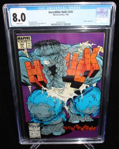 Incredible Hulk #345 (CGC 8.0) McFarlane Cover - 1988