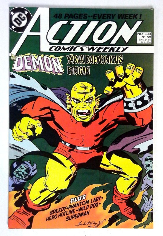 Action #638 Etrigan Superman Jack Kirby DC (1988) VF/NM