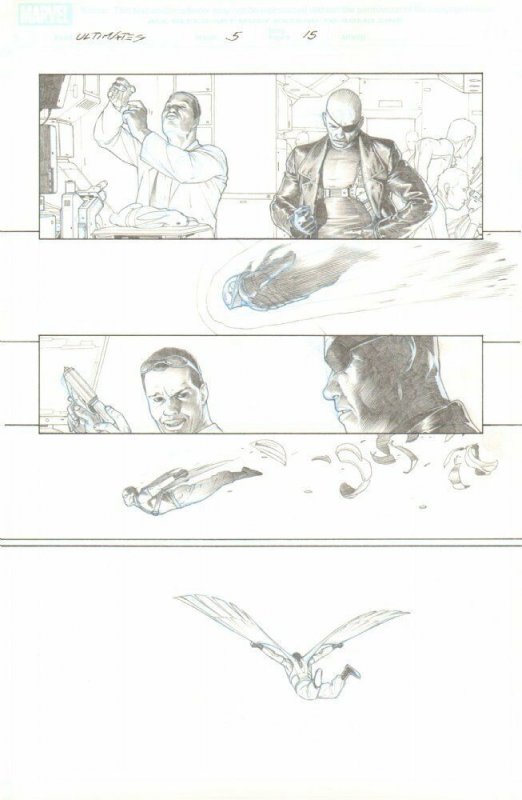 Ultimates, The #5 p.15 - Nick Fury & Hawkeye - 2012 art by Esad Ribic