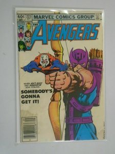 Avengers #223 Newsstand edition 3.0 GD VG water damage (1982 1st Series)