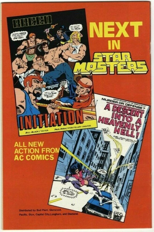 Starmasters #1 Breed/W.O.S.P.- Americomics AC Comics - March 1984