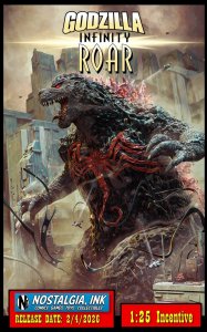 GODZILLA INFINITY ROAR #1 1:25 BJORN BARENDS VAR MARVEL PRESALE PROSHIPS 2/4/26