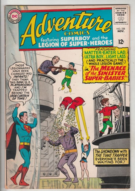 Adventure Comics #338 (Nov-65) FN/VF Mid-High-Grade Legion of Super-Heroes, S...