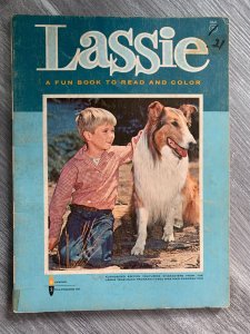1962 LASSIE A Fun Book to Read and Color G/VG 3.0 Watkins-Strathmore 1841