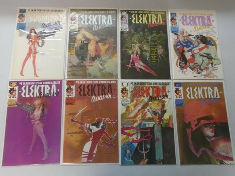 Elektra Assasin set #1-8 8.0/VF (1986)