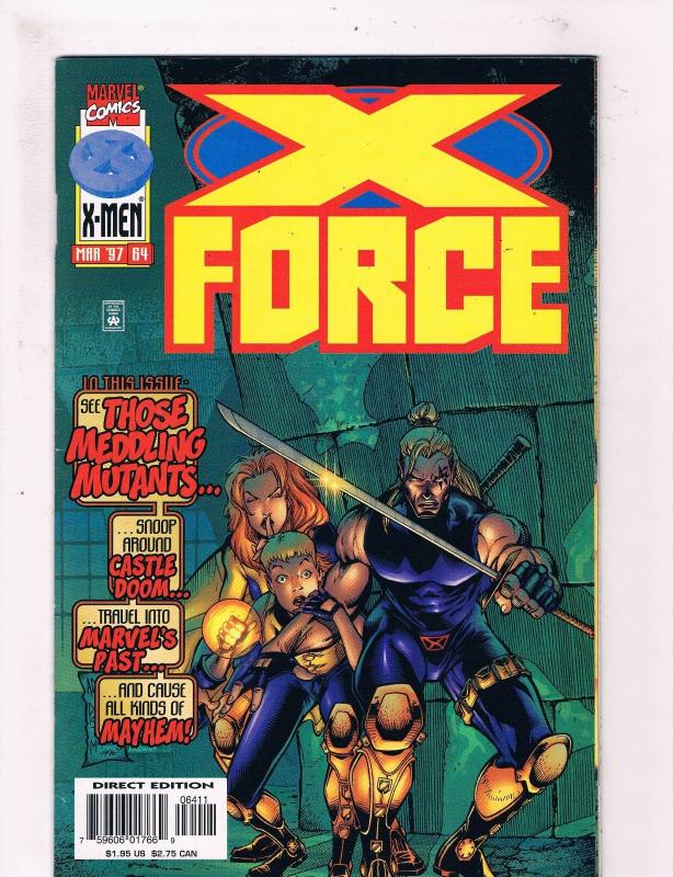 X-Force #64 VF 1st Print Marvel Comic Book Wolverine X-Men DE3