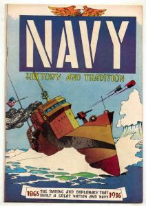Navy History and Tradition 1865-1936- comic book