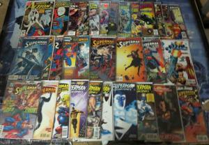 ACTION COMICS big lot!VF/+31 books! Byrne,Michelinie,Stern,Superman 1987-1998