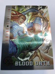 BLOOD OATH #87 (Wolverine) card: 1995 Fleer Ultra X-men Chromium; NM/M, Kubert