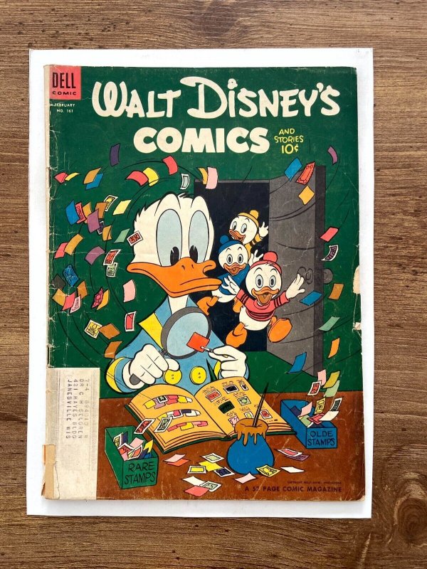Walt Disney's Comics & Stories # 161 VG Dell Golden Age Comic Book 13 J839