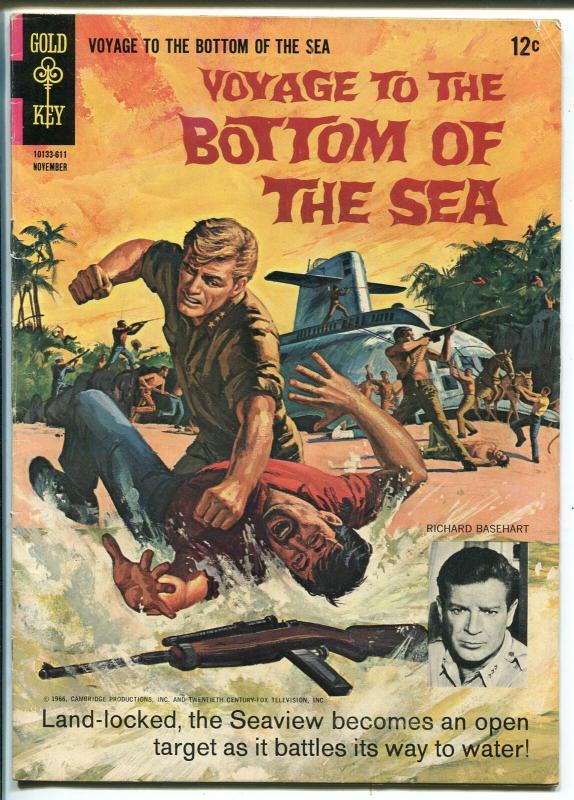 Voyage To The Bottom Of The Sea #6 1966-Gold Key-Richard Basehart-TV photo-FN-