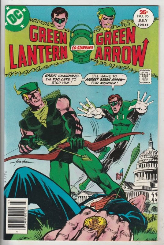 Green Lantern #95 (Aug-77) NM- High-Grade Green Lantern, Green Arrow, Black C...