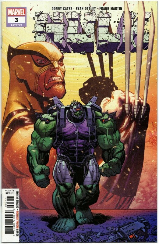 (2022) Donny Cates Hulk #3 1st cameo new KNULL like villain TITAN! 1st Print!