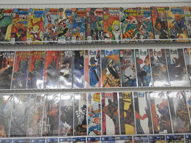 Huge Lot of 160+ Comics W/ Superman, Doom Patrol, Batman Avg. VF Cond.