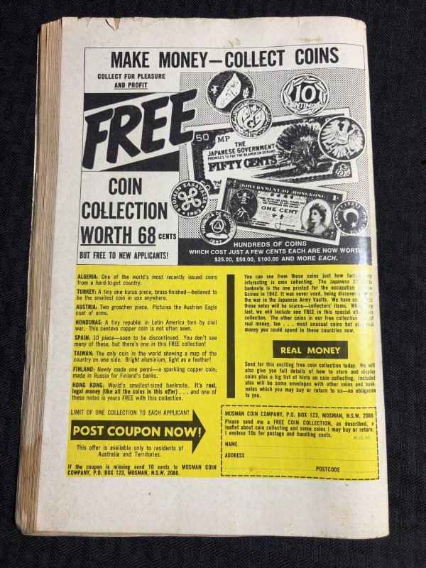 Vintage MIGHTY COMIC Planet Comics #92 G/VG 3.0 Jimmy Olsen & Superman AUS