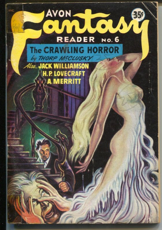 Avon Fantasy Reader #6 1948-Spicy Good Girl Art cover-Lovecraft-Merritt-VG 