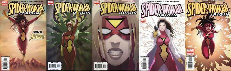 SPIDERWOMAN ORIGIN (2006) 1-5  the COMPLETE series!