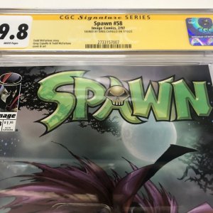 Spwan (1997) # 58 (CGC 9.8 SS) Signed Greg Capullo • Image Comics•Todd Mcfarlane