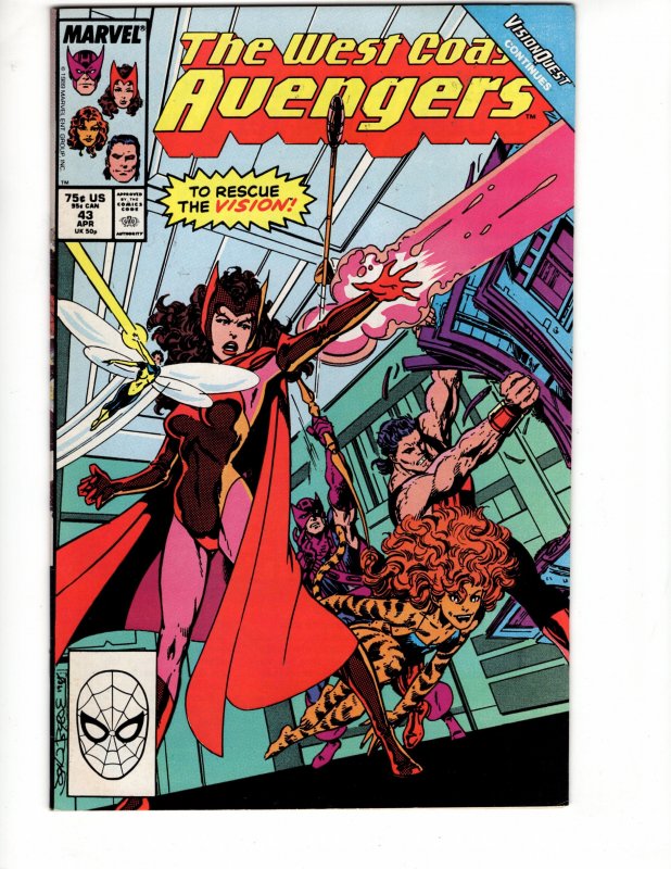 West Coast Avengers #43 Direct Edition (1989) See More MARVEL