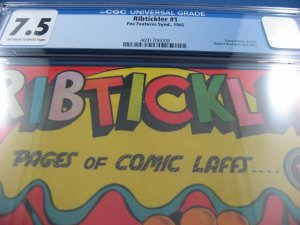 RIBTICKLER 1 CGC 7.5 FOX FEATURES 1945 PUSSY KATNIP BERNSTEIN