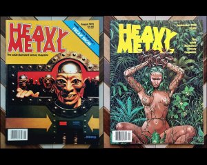 HEAVY METAL Vol.6 #5 & 6 (1982) Sharp Set Of 2 FANTASY ART Legendary Creators