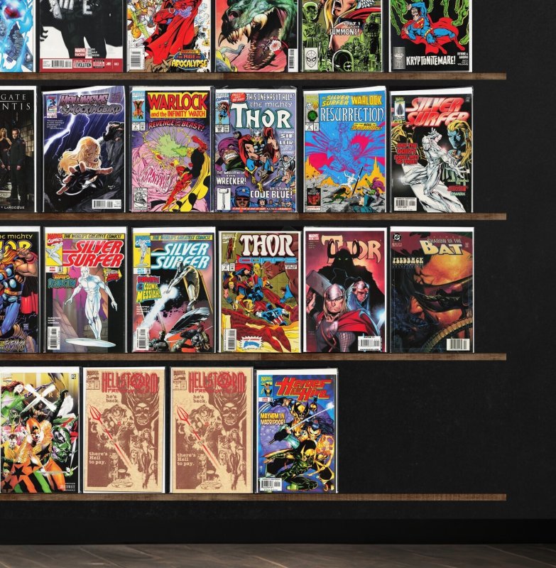 Huge Lot 140+ Comics with The Mighty Thor, Thor, Silver Surfer & More!