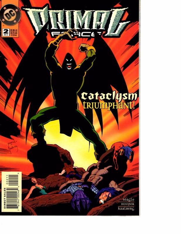 Lot Of 2 DC Comic Book Crimson Avenger #2 and Primal Force #2 BH54