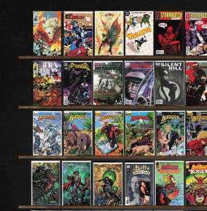 Huge Lot 150+ Comics with Green Arrow, Badger, Alien Legion, Nightwing & More!