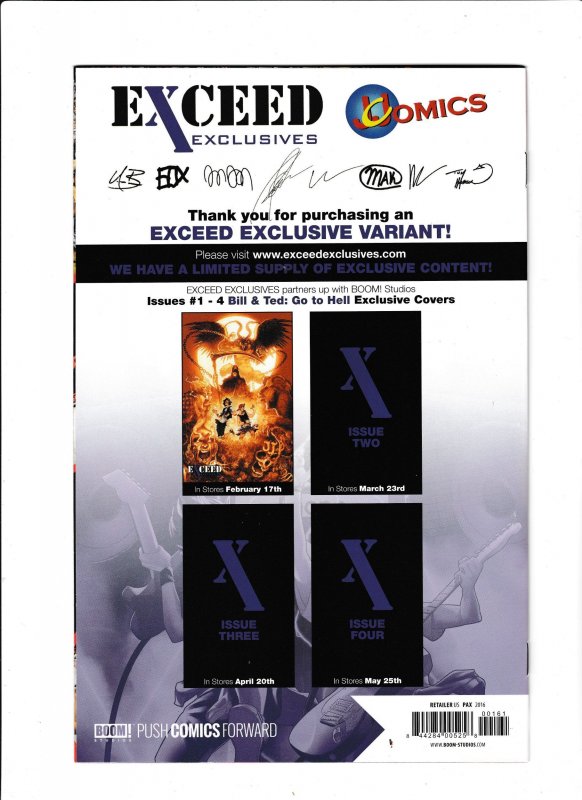 BILL & TED GO TO HELL (2016) WALTER PAX | EXCEED EXC | LTD 1500 | COMPLETE RUN