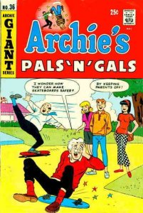 Archie's Pals 'n Gals #36 VG ; Archie | low grade comic March 1966 Skateboard Co