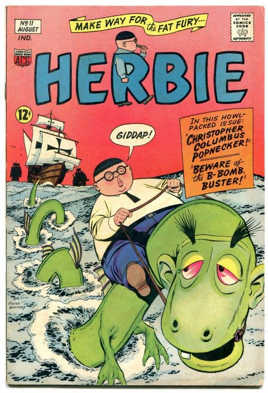 HERBIE #11-1965-RIDING ON A SEA MOSTER-FAT FURY fn