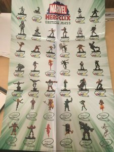 8 Marvel Heroclix Setlist Checklist Posters Infinity Challenge Critical + MFT4