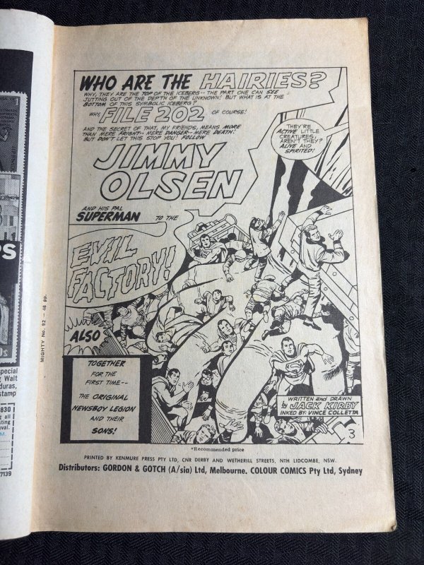 Vintage MIGHTY COMIC Planet Comics #92 G/VG 3.0 Jimmy Olsen & Superman AUS