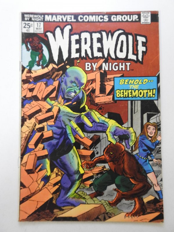 Werewolf by Night #17 (1974) Behold The Behemoth! Solid Fine Condition!