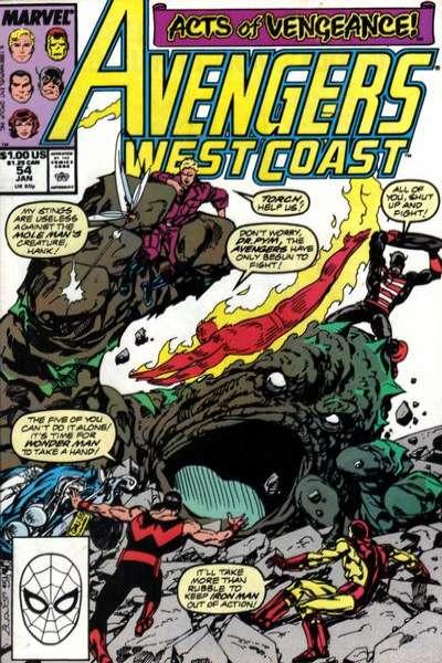 Avengers West Coast #54, VF+ (Stock photo)