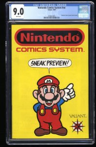 Nintendo Comics System #nn CGC VF/NM 9.0 White Pages Sneak Preview!