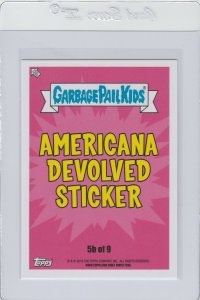 Garbage Pail Kids Plastic Paula 5b GPK 2016 American As Apple Pie In Your Face