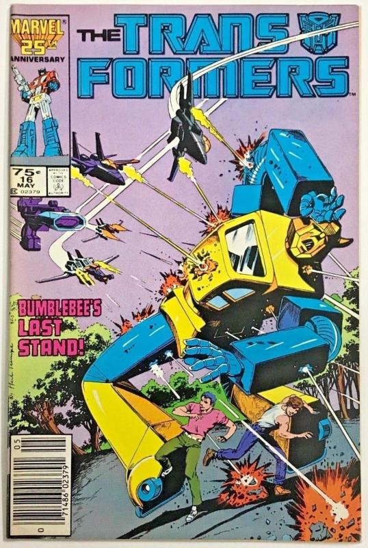 TRANSFORMERS#16 VF/NM 1985 MARVEL COMICS 