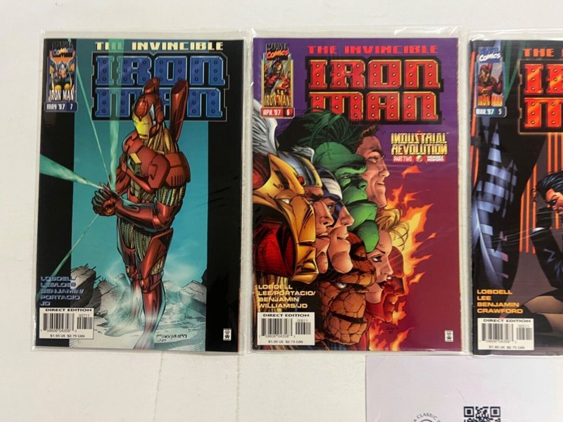 4 Iron Man Marvel Comic Books # 2 5 6 7 Avengers Defenders Thor Hulk 11 JS62