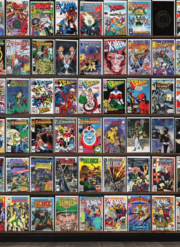 Huge Lot 100+ Comics with Excalibur, Eternal Warrior, Sgt. Rock, X-Men & More!