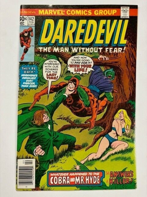 DAREDEVIL 142 Very Fine Feb 1977 Marvel Comics Buscema Wolfman Mooney Brown