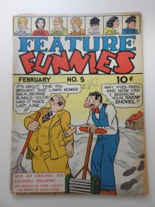 Feature Funnies #5 (1938) Full Spine Split! Fair Condition!!