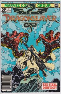 Dragonslayer #2  (Nov 1981) NEWSSTAND Ed. VF+ 8.5, off white. Movie!