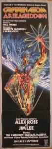 CAPTAIN ATOM ARMAGEDDON Promo Poster, 11x34, Unused, more Promos in store