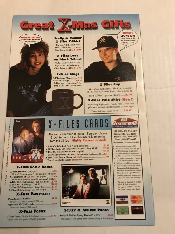 X-Files #9 : Topps 9/95 VF+; TV, Fox Mulder, SCULLY