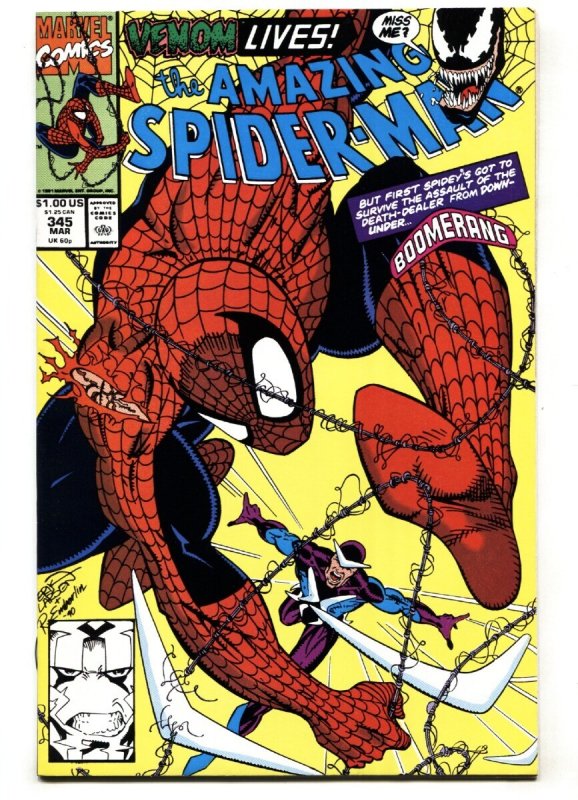 Amazing Spider-Man #345 - 1990 - Marvel - NM- - comic book