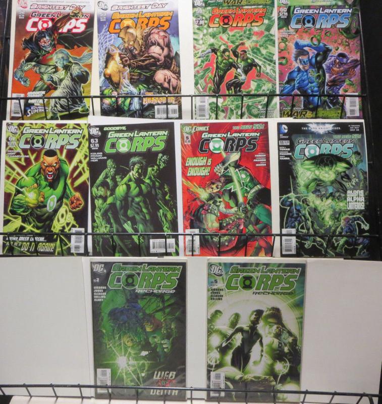 Green Lantern Corps (DC 2006) #2-63 Lot of 42Diff Emerald Cops Gibbons Gleason 