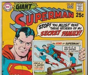 Superman #222 strict NM/NM- 9.2 High-Grade  Appear - Kal-El II   Oregon 
