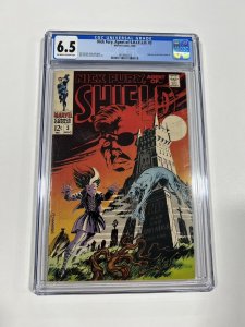 Nick Fury Agent of Shield 3 cgc 6.5 ow/w pages Marvel 1968